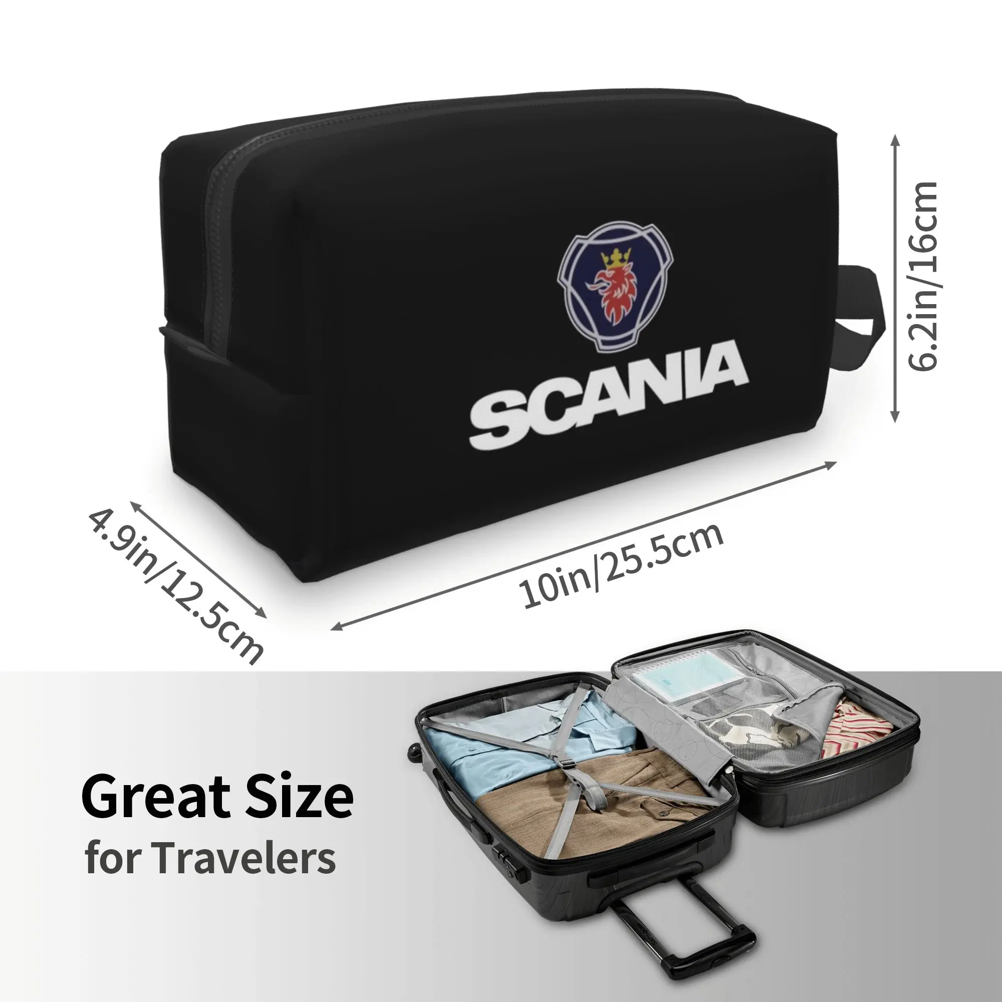 حقائب تخزين شخصية محمولة ذات سعة كبيرة حقيبة مستحضرات التجميل للسفر حقيبة مكياج مثالية لتخزين السفر والاستخدام اليومي