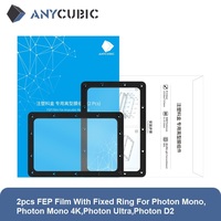 ANYCUBIC Photon Mono,Photon Mono 4K,Photon Ultra,D2 2pcs FEP Film With Fixed Ring Resin LCD 3D printer 3D Printing Accessorise