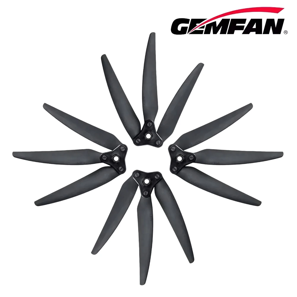 1Pairs Gemfan F1159 F1265 F1307 F1407 F1510 3-Blade Folding Glass Fiber Nylon Propeller For FPV Long Range Drones