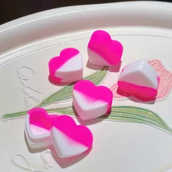 10pcs Pink Heart Silicone Jar Storage Case Nail Foil Lipstick Cream Box Makeup Jars Girly Gift Personalized