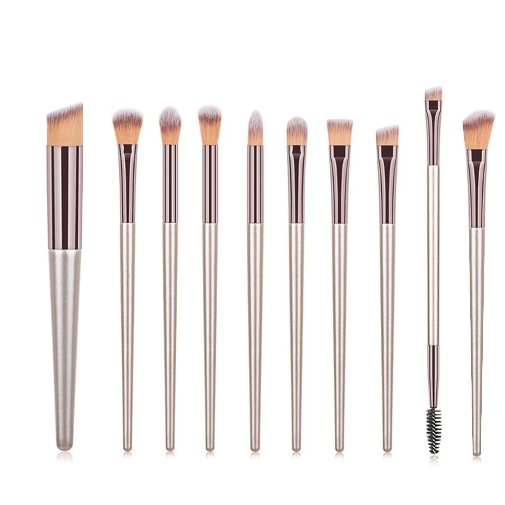 KOSMETYKI  High Quality Soft Hair Wooden Handle Loose Powder Blush Foundation Contouring Eye Brush Complete Makeup Tool Set