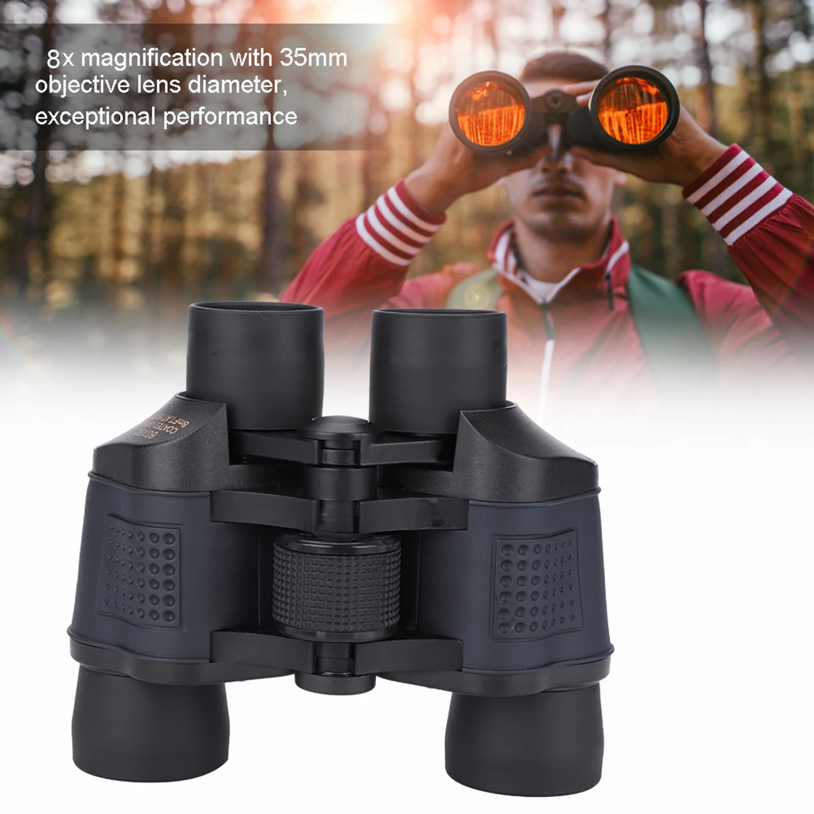 8 X Binocular portátil de alta definição para esportes ao ar livre militares