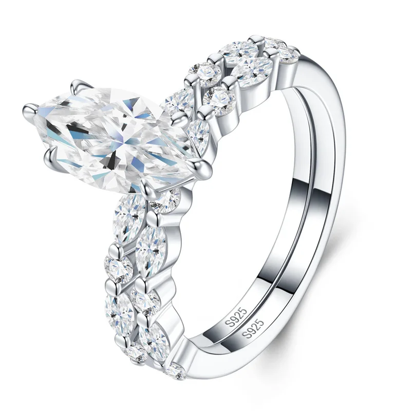 

ZFSILVER Fashion Classic High Quality s925 Silver Moissanite Luxury Design Eyes Ring For Charms Women Jewelry Party Gifts R17302