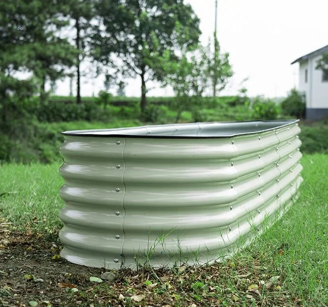9-In-1 Modular Raised Garden Bed Kit For Outdoor Use With Galvanized Finish