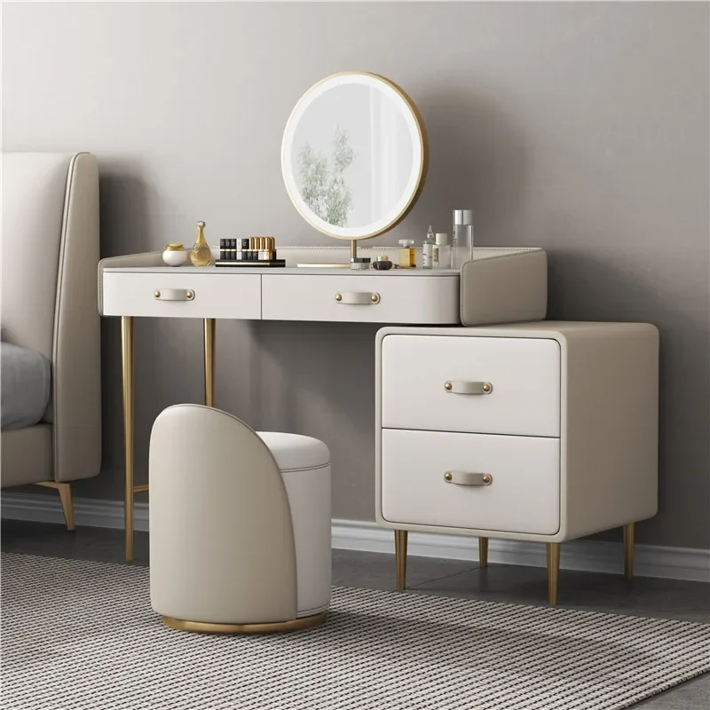 Desk Makeup Table Drawers Mirror Dressing Modern Bedroom Vanity Table Study Closets Girl Beauty Penteadeira Trendy Furniture