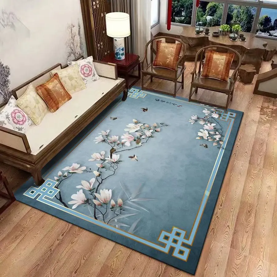 New Chinese Style Classical European Style Living Room Bedroom and Household Coffee Table Sofa and Carpet Entrance Non-Slip