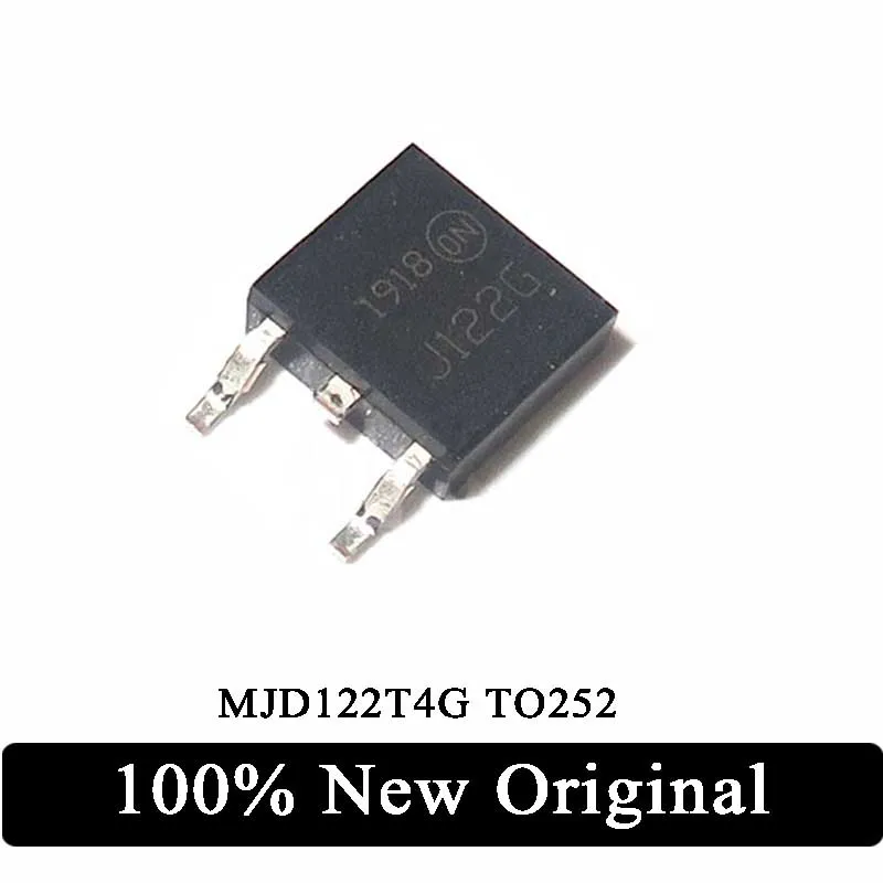 10Pcs 100% New Original MJD122T4G silk screen J122G patch TO252 100V8A transistor In Stock