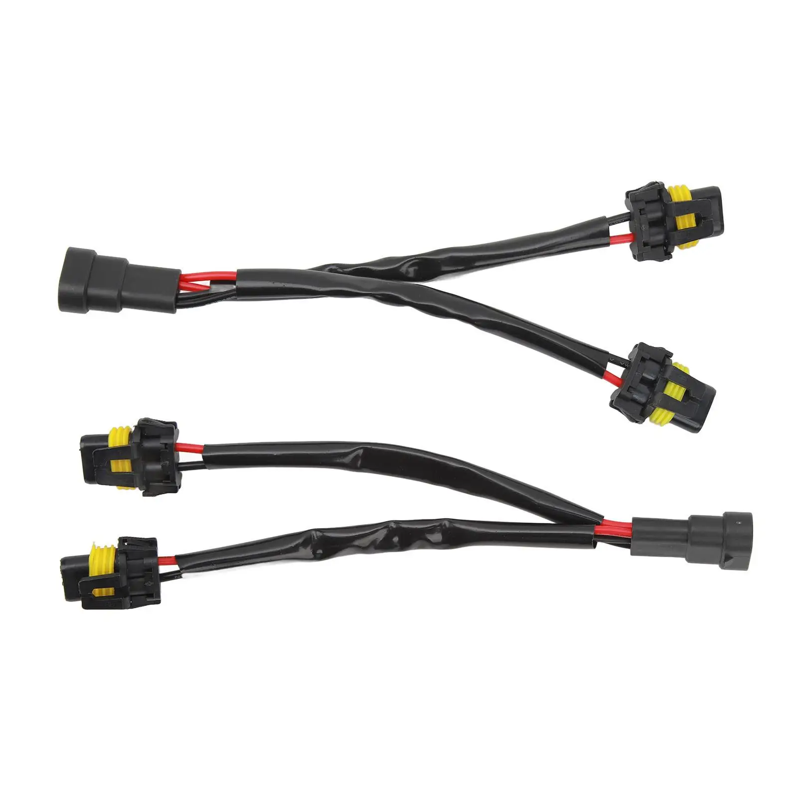 2-Pack 9005 9006 Male to Female Headlight Splitter Adapter Harness for truck Pickup Wiring Cable