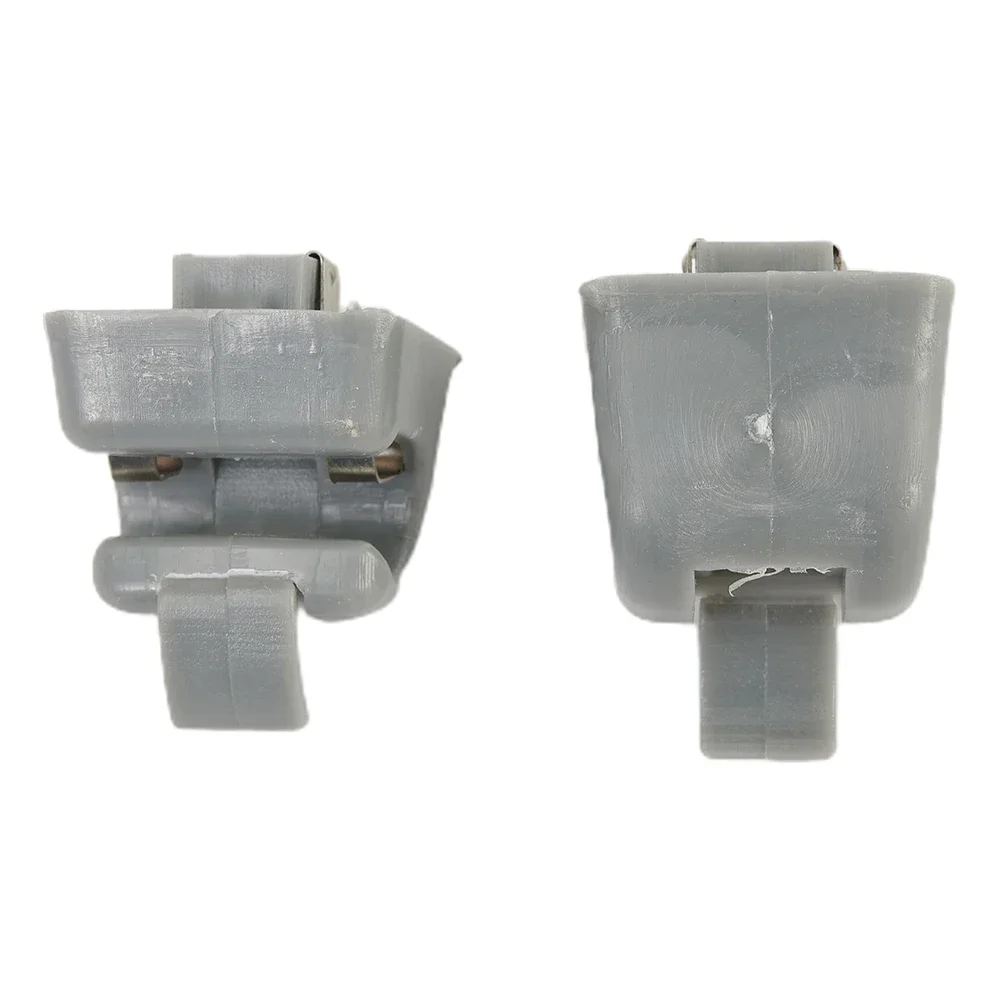 

2Pcs Grey Car Sun Visor Hook Clip Plastic Trim 126-810-00-12-8412 For Mercedes For Benz W123 W124 High Quality