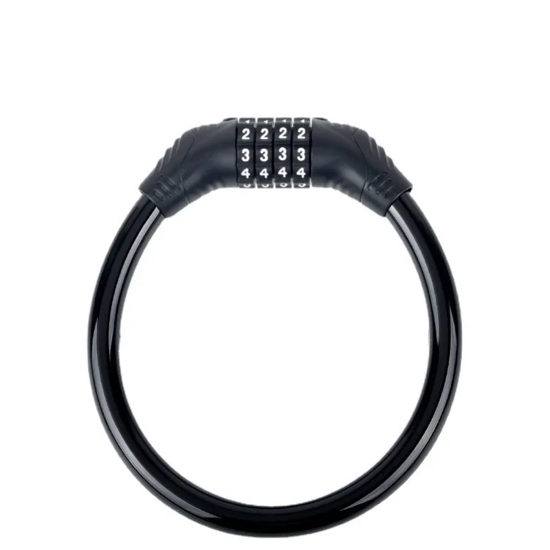 AliExpress NONE Bicycle Lock Anti-theft 4Digit Password Mountain Road Bike Safety Lock Portable Chain Number Lock Motorcycle Combination Padlock