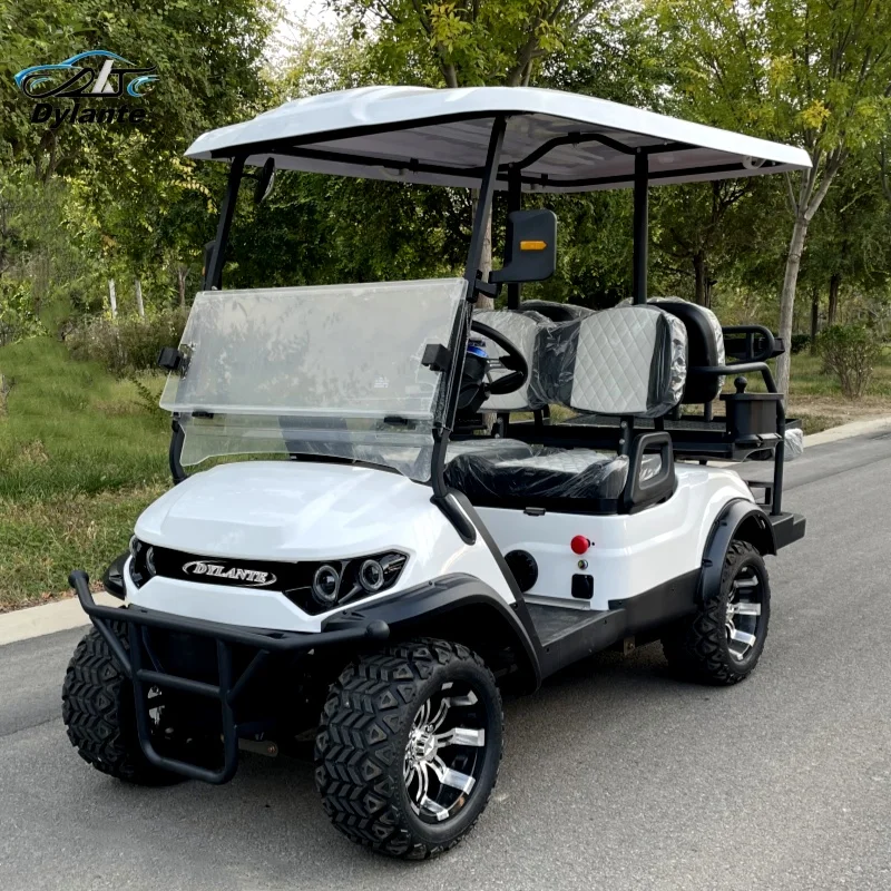 En İyi Kalite Popüler Elektrikli Araçlar 4/6 Kişilik Buggy Lityum Pil 4KW ve 5KW Club Car Hareketlilik Scooter Elektrikli Golf Arabası