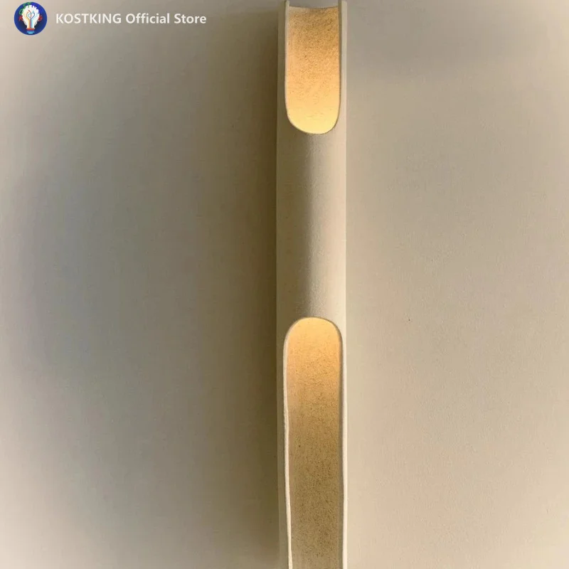Postmodern Aluminium Slanted Wall Lamps Foyer Background Wall Decor Bedroom Aisle Personalized Long Strip Multi Head LED Sconces