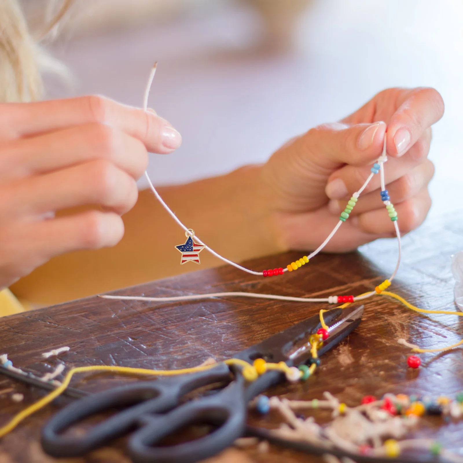 

20 шт. патриотические подвески, кулон на День независимости, украшения из сплава с американским флагом, праздничные подвесные украшения, кулон на 4 июля