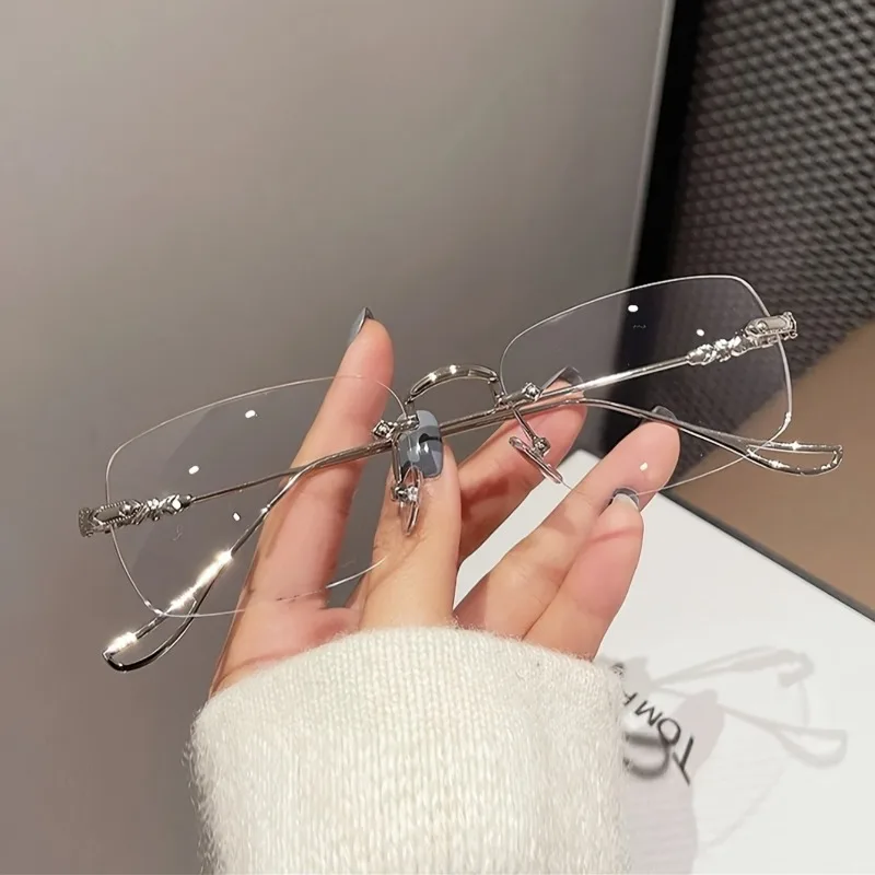 1pcs Retro Literary Fashion Glasses, Elegant Premium Texture, for Daily Wear & Commute, Party Christmas Halloween Eyewear