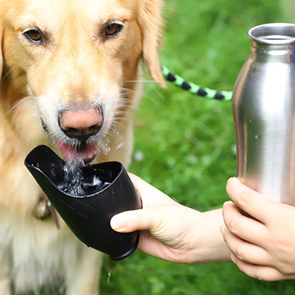 

Pet Water Cup Stainless Steel Leak-proof 750ML Bottle for Dog Cat Rabbit Portable Outdoor Travel Feeder Metal Pet Supply