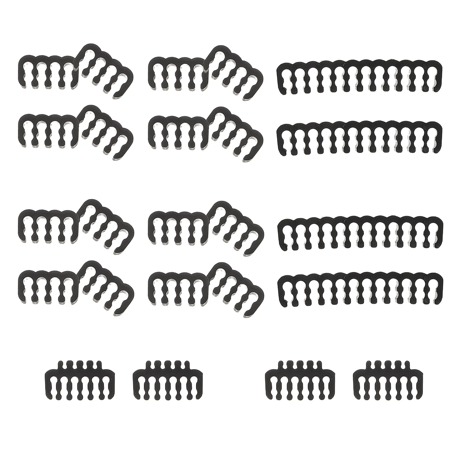 

24 Pcs Wire Ties Cable Manager Power Cord Comb Organizer Computer Case Water Cooling Black