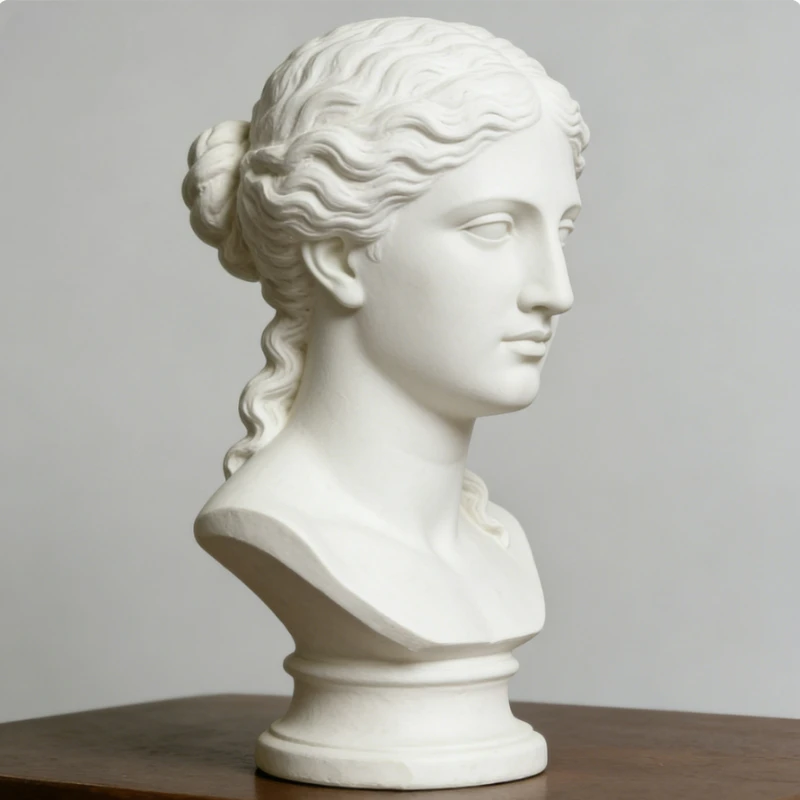 Aphrodite Venus Büste Statue Griechische Mythologie Göttin Skulptur Kreative Heimdekoration für Wohnzimmer Arbeitszimmer Desktop Kunstfigur Geschenk