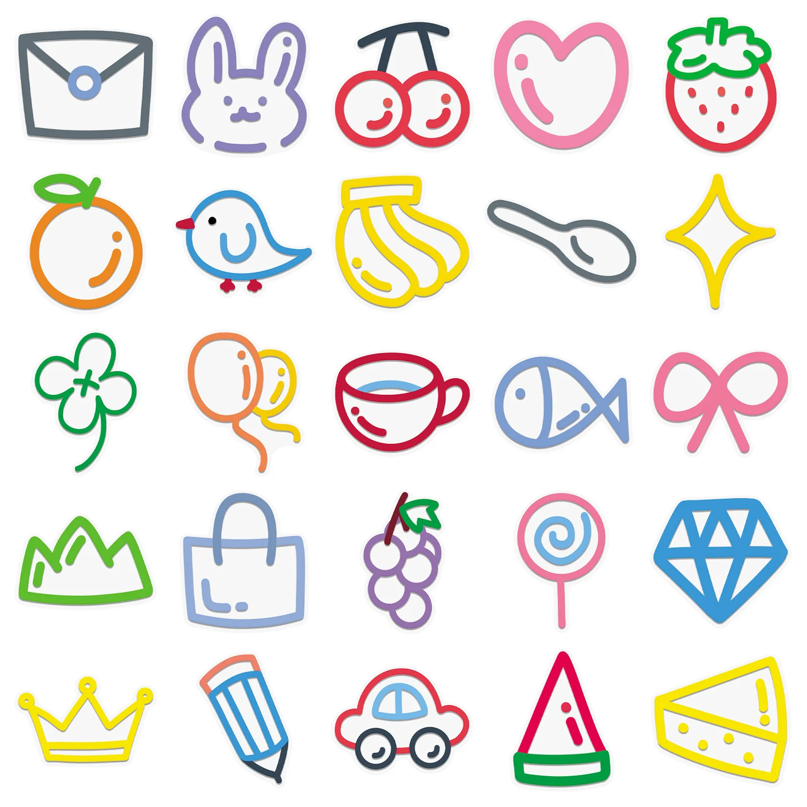 50Pcs Transparent Simple Line Stickers, PET Waterproof Decals for Journal Phone Case Laptop DIY Decor