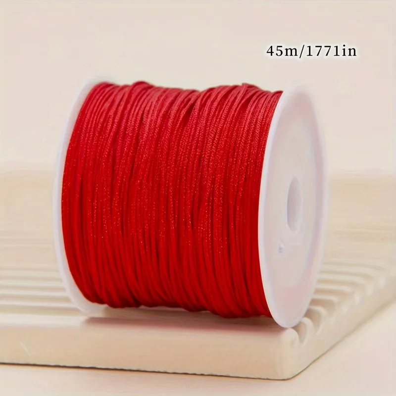 3pcs 0.8mm Multicolor Thread,  Knot Thread For DIY Bracelet, Lace Crafting, Braiding Rope, Tassel And Beaded Jewelry Making