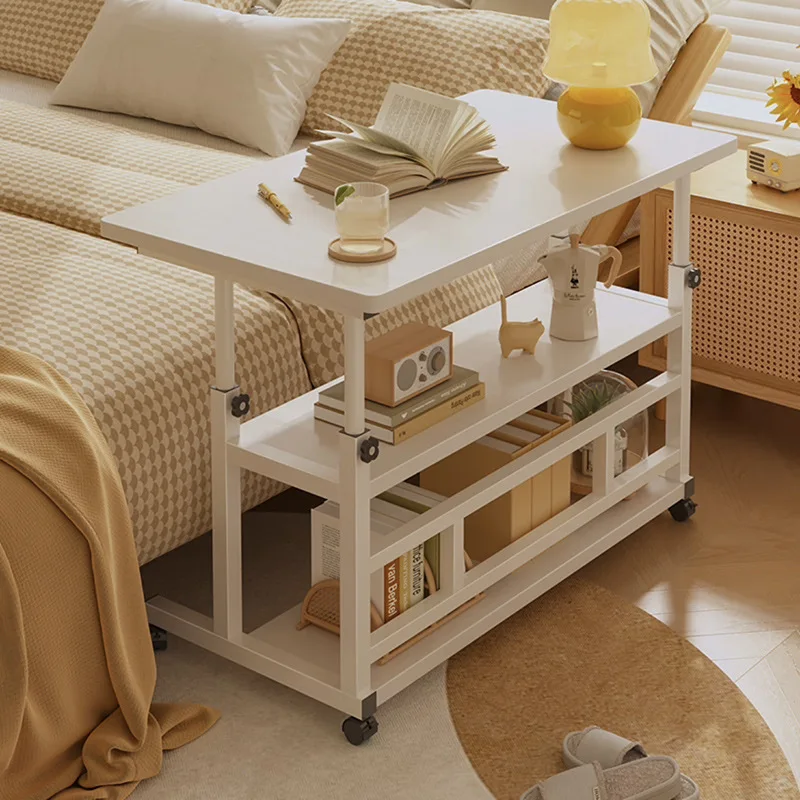 Bedside table Movable lifting computer table Household simple bedroom Small desk Dormitory student learning writing table