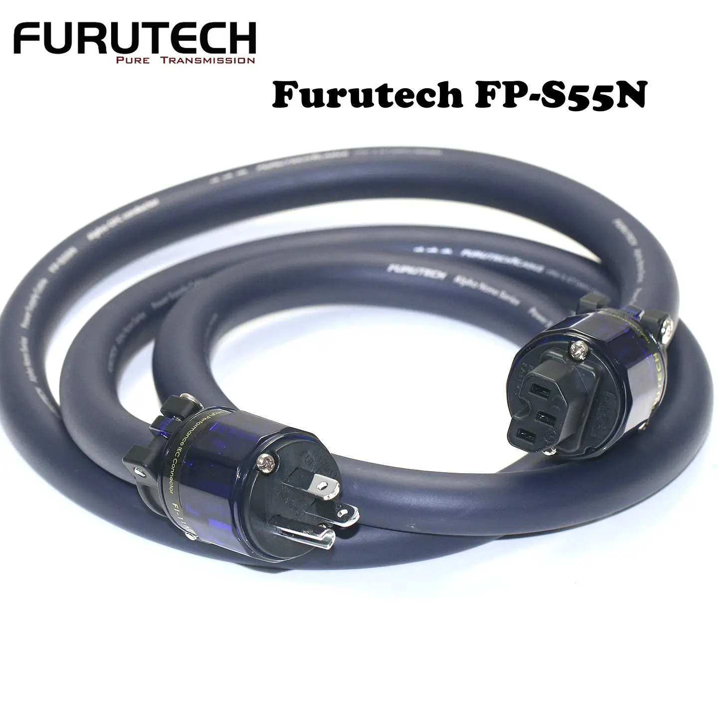 Japanese Furutech FP-S55N nano gold silver high-power power cord 5.6 square assembly Furutech FI-11M rhodium plated power plug