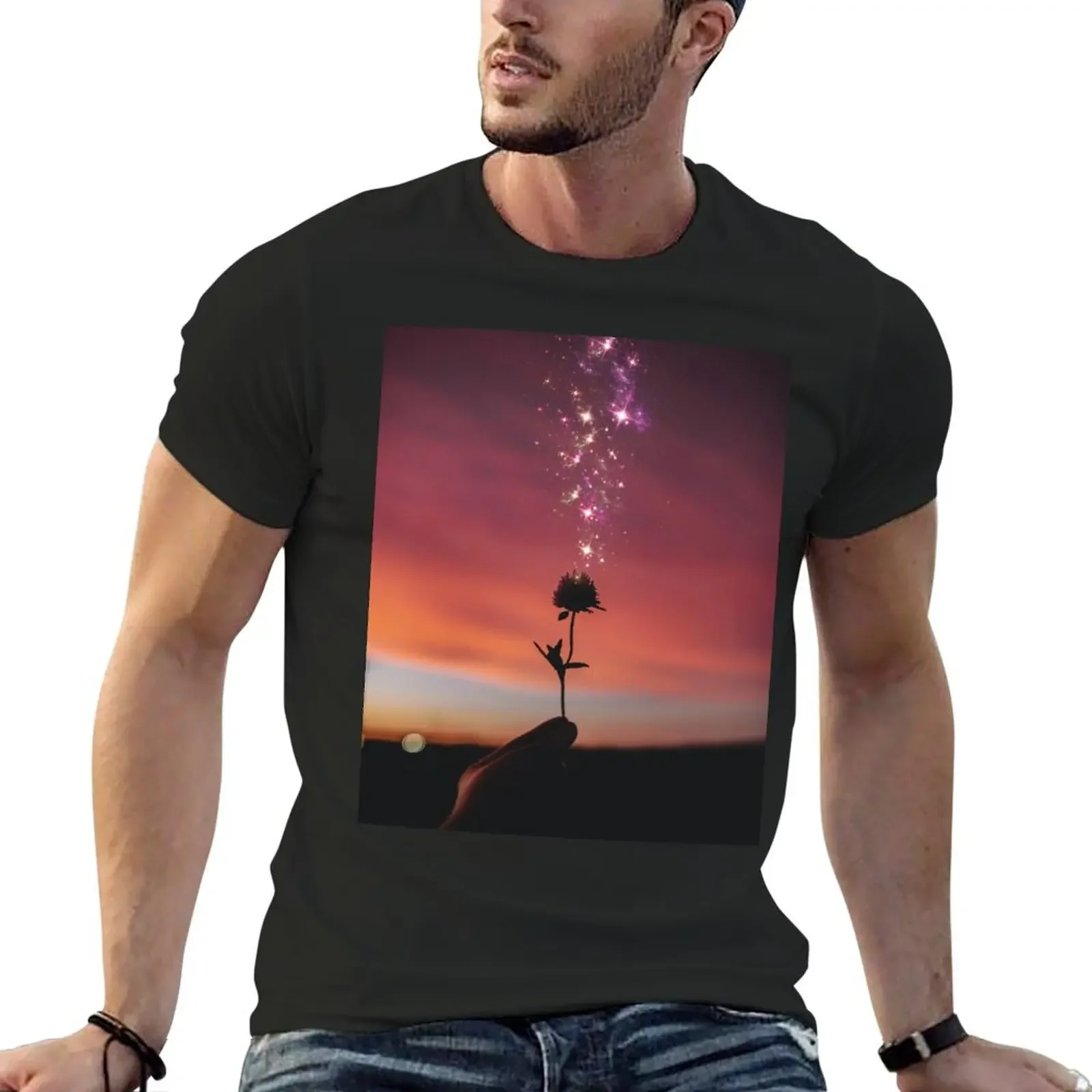 

Rose at Sunset T-Shirt customs boys whites tops funny t shirts for men