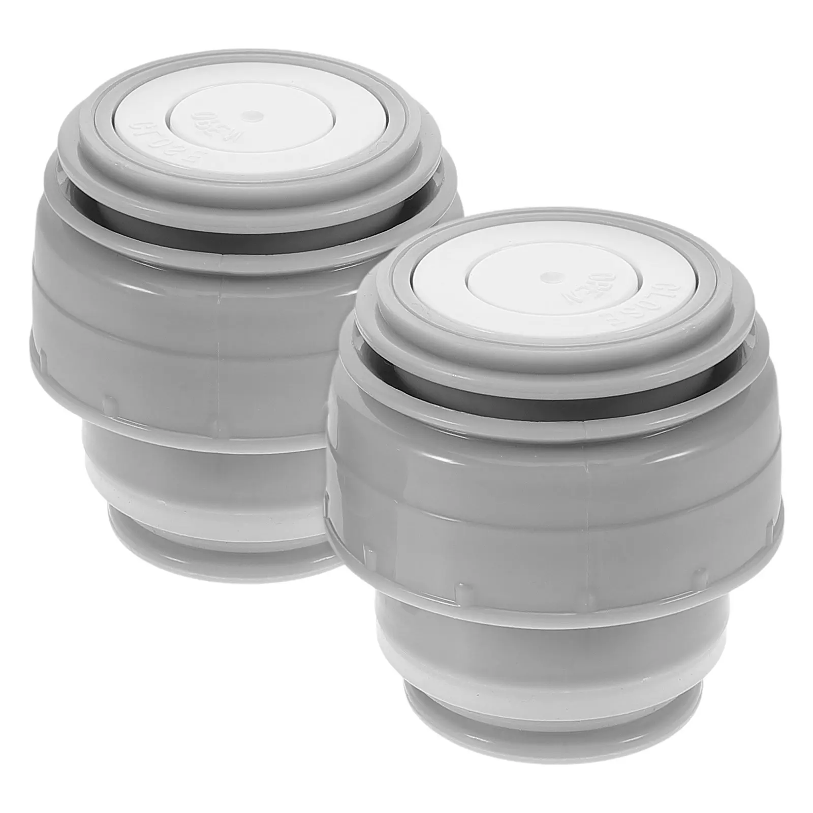 2Pcs Insulated Water Bottle Lid Set Thermal Mug Lid with Switch Leakproof Seal for Outdoor Travel 500Ml to 1200Ml