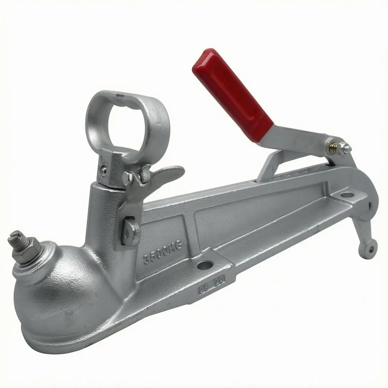 Heavy Duty Trailer Brake Cover Australian Style 35T Electric Brake Coupler with Red Hand Lever for Safe Towing