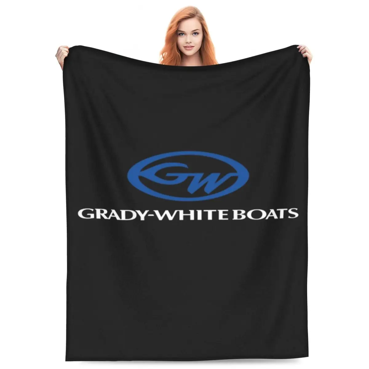 

Grady White Boat Blankets Flannel Sofa Multi-function Throw Blankets for Couch Bedding Office Throws Bedspread Quilt