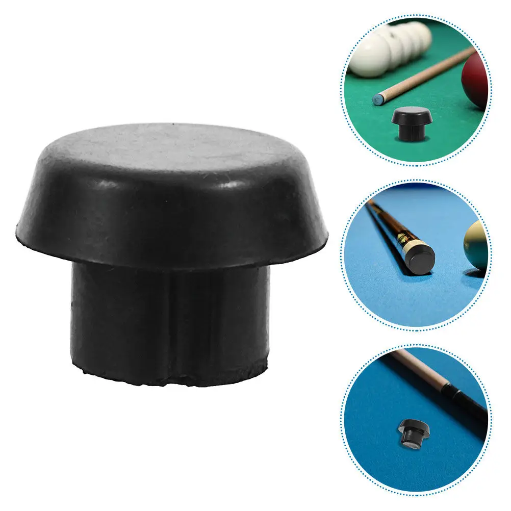 2Pcs Pool Cue End Plug Back Stopper for Billiard Snooker Cue Extension Handle Protection Collision Damage Prevention Replacement