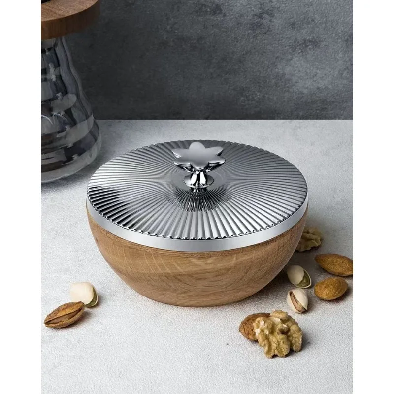 Nordic light luxury home style design, snack tea storage tank, dried fruit daily fruit plate