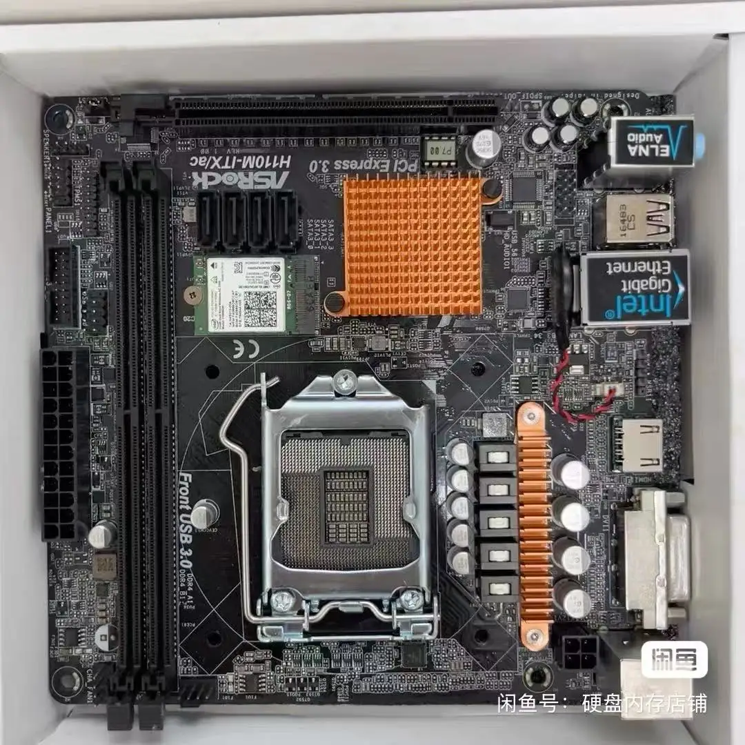 ASRock H110M-ITX/ac Mini-ITX Motherboard intel H110 LGA 1151 2xDDR4  32GB support  i7-6700 i5-6600 i3-7100 i7-7700 G4600 cpu