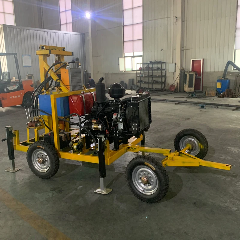 

Factory Sale Electric Hydraulic Small Portable 100m 150m 180m Water Well Drilling Rig for Water Well Machine Equipment