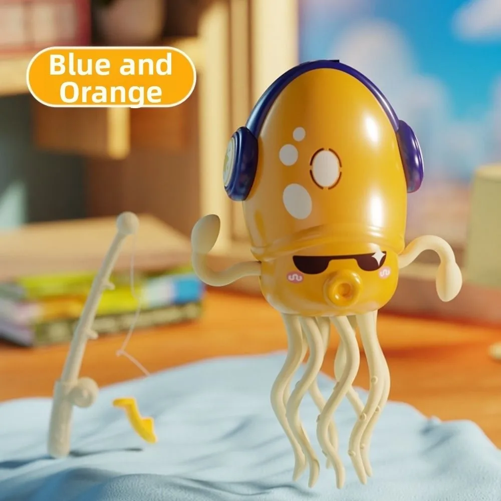 Zabawka Ośmiornica Tańcząca z Automatycznym Wykrywaniem Przeszkód, Ośmioma Ramionami, Kręcąca Się, Światła, Muzyka, Elektroniczna Kałamarnica Tańcząca, Kreskówka