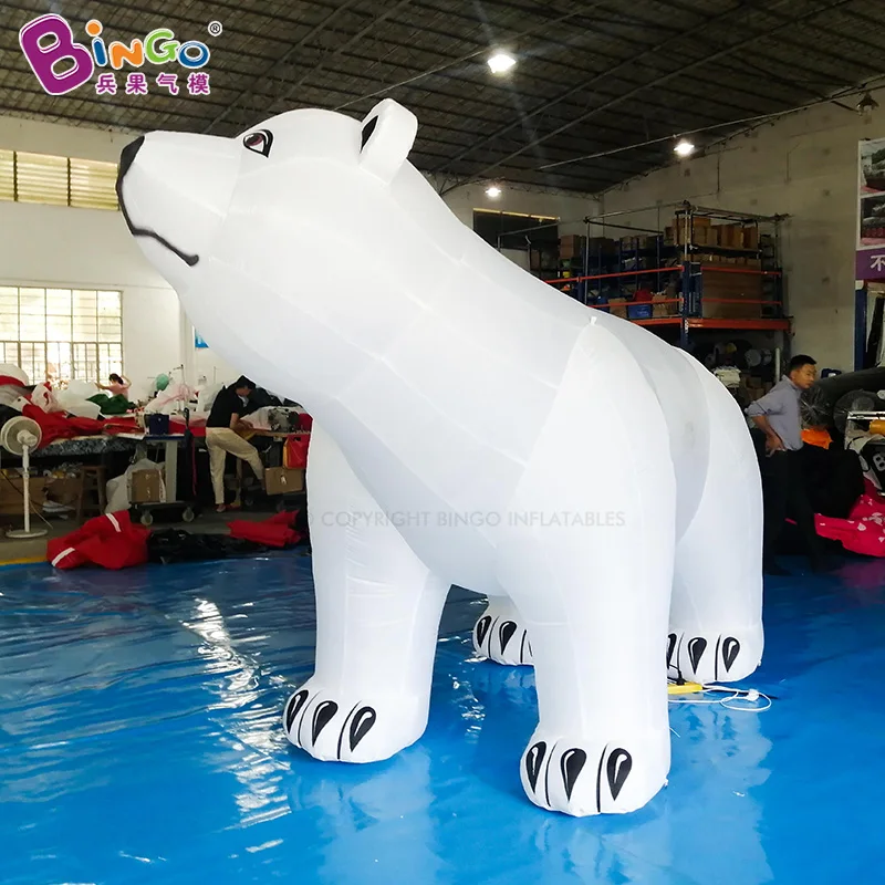 Inflatable Polar Bear Model For Decoration Christmas White Bear Toys For Advertising Event Display