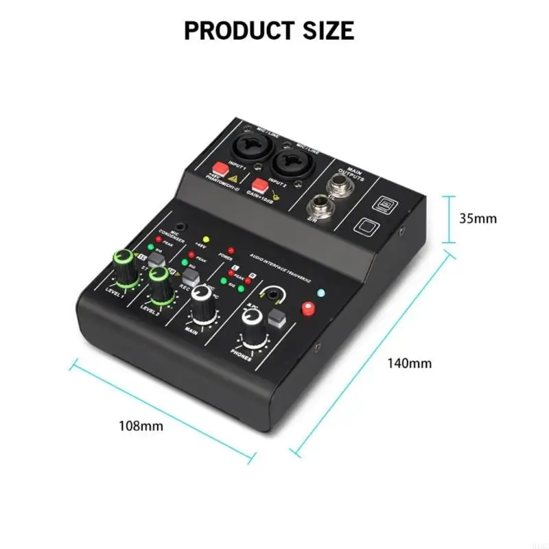 반향 효과와 함께 2C 전문 호환 혼합 콘솔