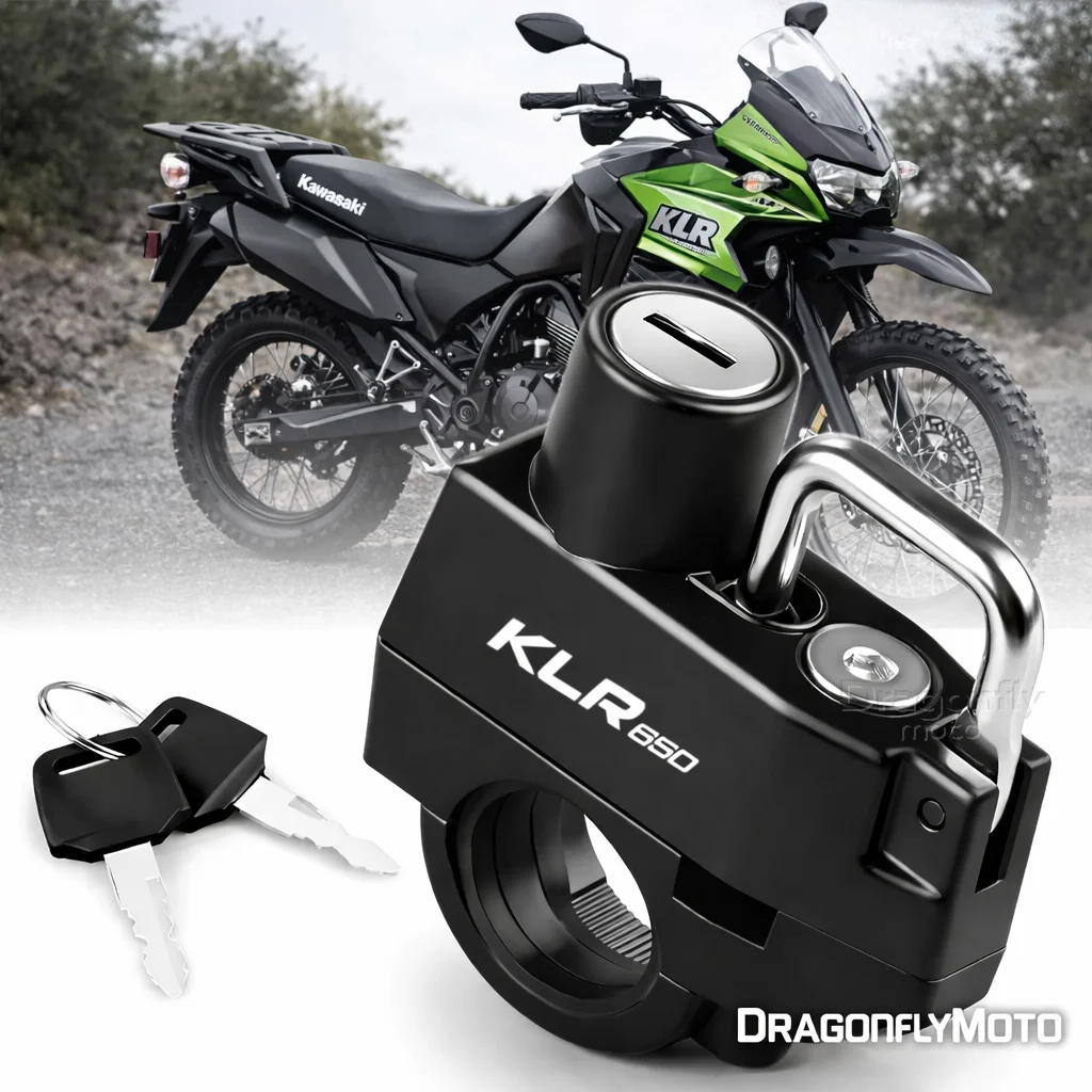 

Замок для мотоциклетного шлема для Kawasaki KLR650 KLR 650 KLR250 250, противоугонное устройство для блокировки шлема, нержавеющий, защита от кражи