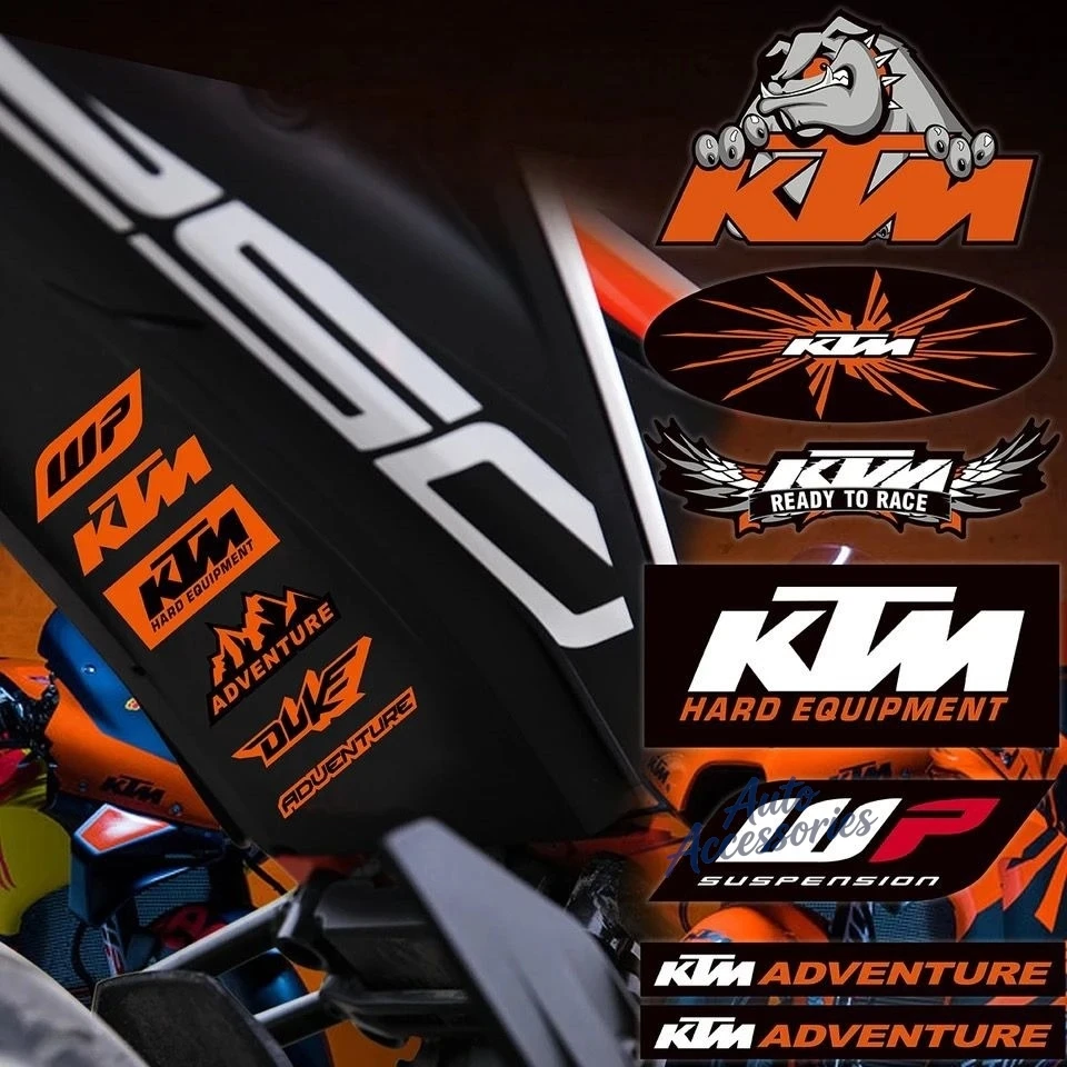 

Fashion Motorcycle Waterproof Reflective Modified Helmet Stickers For KTM Duke 200 390 125 RC125 RC200 RC390 125Duke 690 790 890