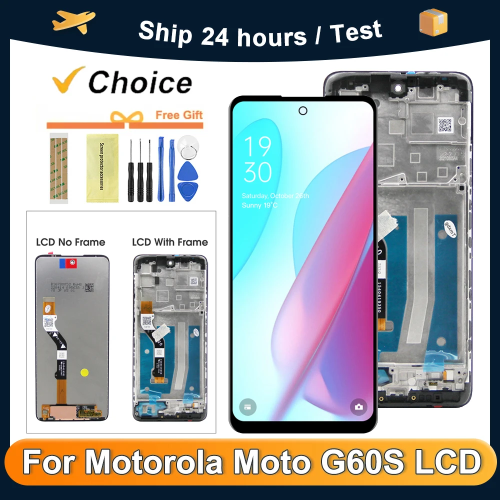 OEM For Motorola Moto G60S XT2133-2 XT2133-1 6.8\'\'LCD Display Touch Screen Digitizer Assembly Replacement For Moto G60S