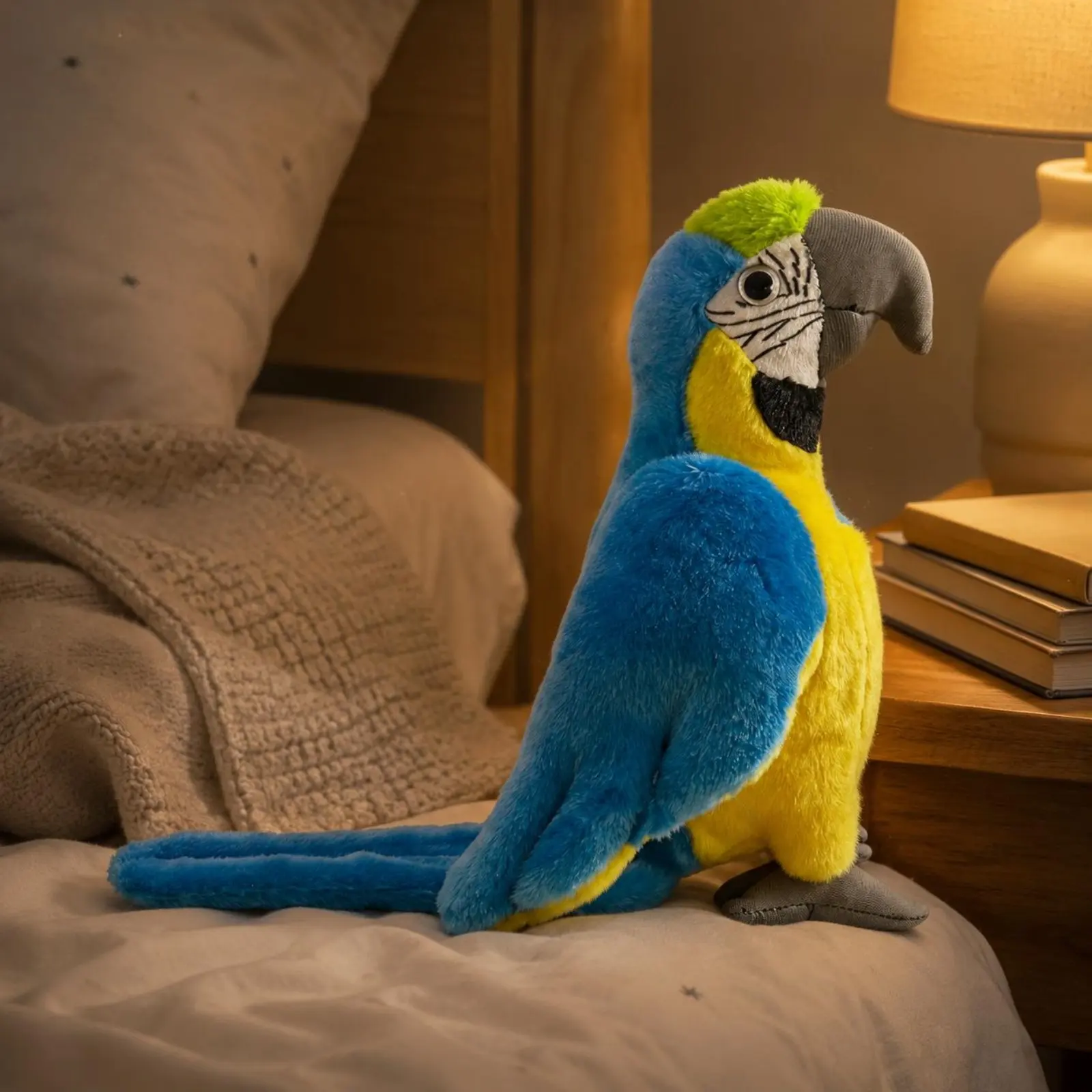

Macaw Stuffed Toy Soft Stuffed Parrot Parrot Doll Firm Stitching Bird Stuffed Creature Easy to Clean for Children