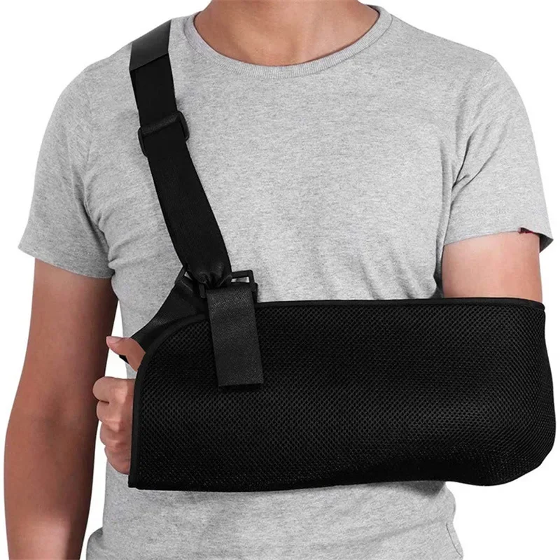 Breathable Arm Sling Adjustable Support Strap Lightweight Immobilizer for Injury Shoulder Elbow Wrist Rotator Cuff Women and Men