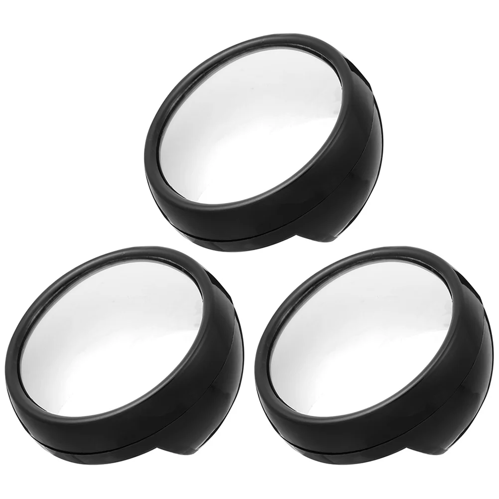 

3 Pcs Magnifier Computer Mirror Office Accessories Mini-pc Acrylic Lens Convex Rear View Monitor