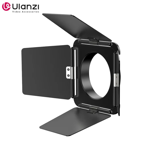 Barndoors Ulanzi de 4 hojas con mini barrera de luz de cuatro hojas con montaje Bowens para Ulanzi LT028 40W COB Light Ulanzi LT005 60W COB Light