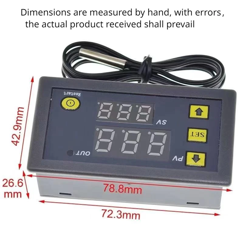 W3230 Micro high precision temperature controller Digital display temperature controller module Temperature control switch relay