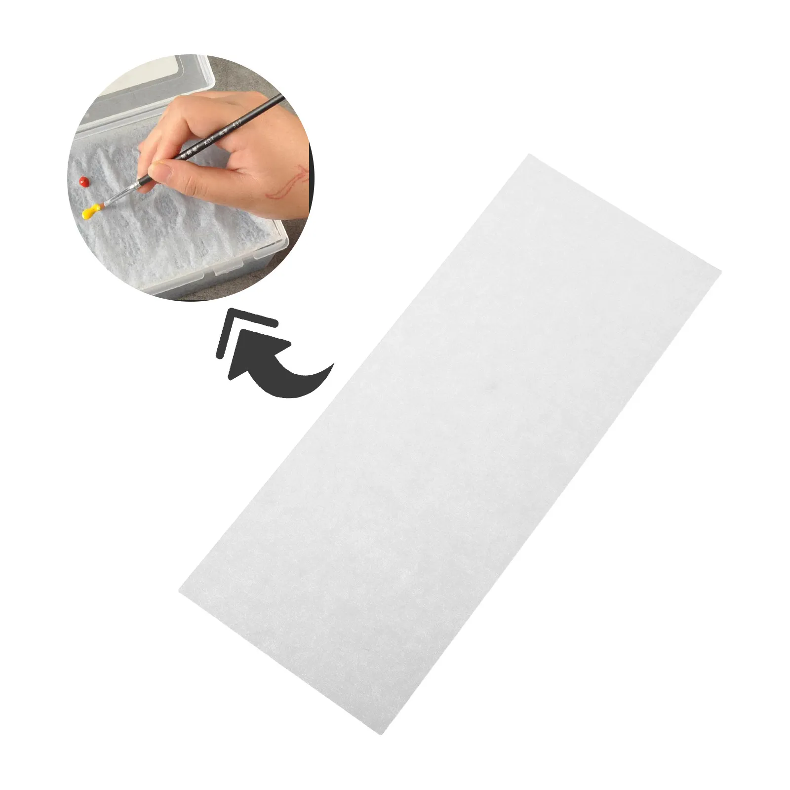 100Pcs Palette Paper Wet Palette Refill for Acrylic Painting DIY Painting Paper Pad Prevents Paint from Drying Keeping Colors