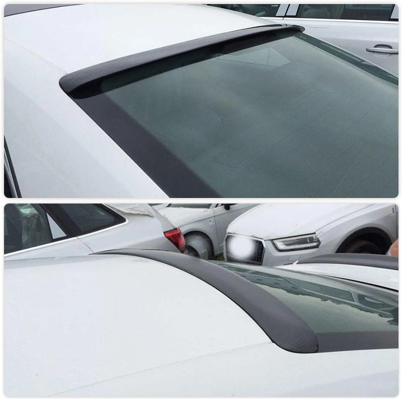 Carbon Fiber Car Rear Roof Spoiler Wing For Audi A5 Quattro Coupe Non Sline Non S5 2009- 2016 Racing Rear Roof Wing Spoiler Lip