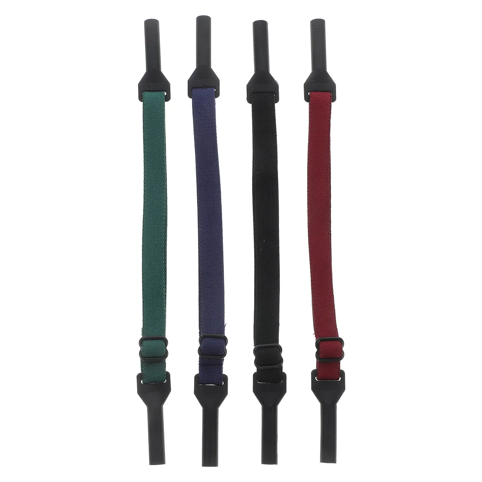 4Pcs Long Adjustable Soft Elastic Glasses Strap for Adults Sports Running Travel Anti-Slip Sunglass Holder Eyeglass Chain