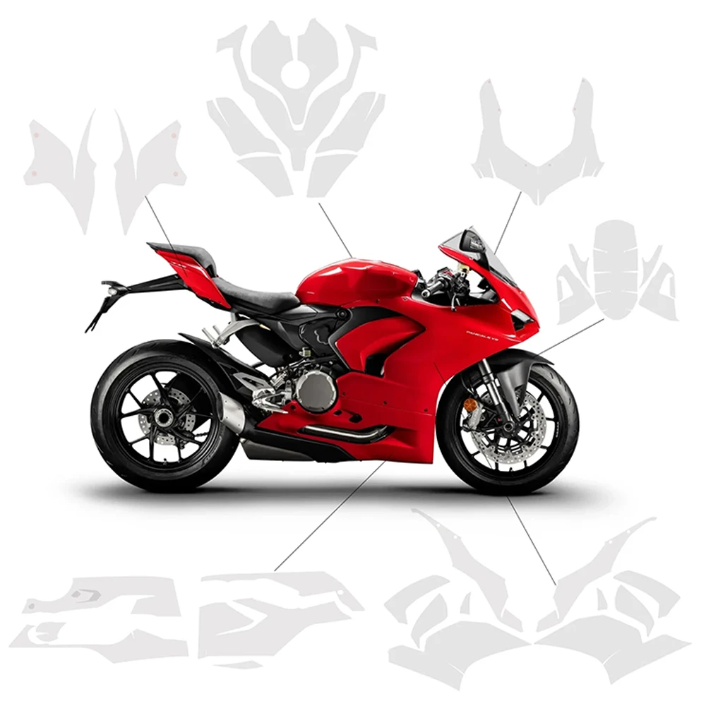 PANIGALE V2 TPU Paint Protection Film Fits For Ducati Panigale V2 PPF Transparent Body Sticker Kit Accessories Anti-Scratch