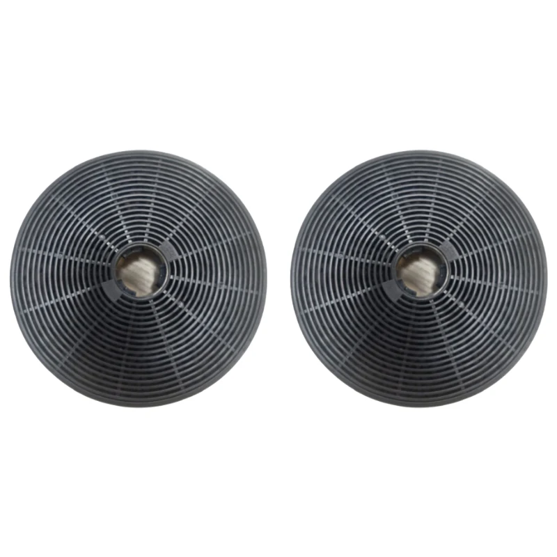 2PCS Kitchen Household Range Hood Activated Carbon Filters 175mm*175mm*35mm Round Active Charcoal Filter For Exhaust Hoods