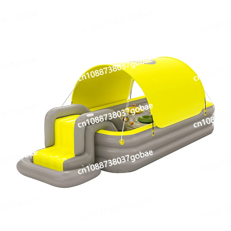 

Детский бассейн из ПВХ, складной открытый бассейн с веслами, бытовой надувной бассейн с большой навесом